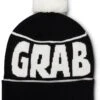 Crab Grab Pom Beanie -Dakine Central 5798013FA20 crab grab snowboard beanies pom black white back