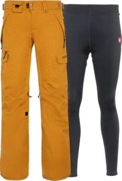 686 Smarty Cargo Snowboard Pant - Womens 2022 -Dakine Central max 737967 M1W405 GOLDENBROWN 1